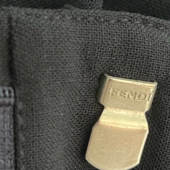 Authentic FENDI navy blue wool blend trousers pants IT 38 - Picture 5 of 9